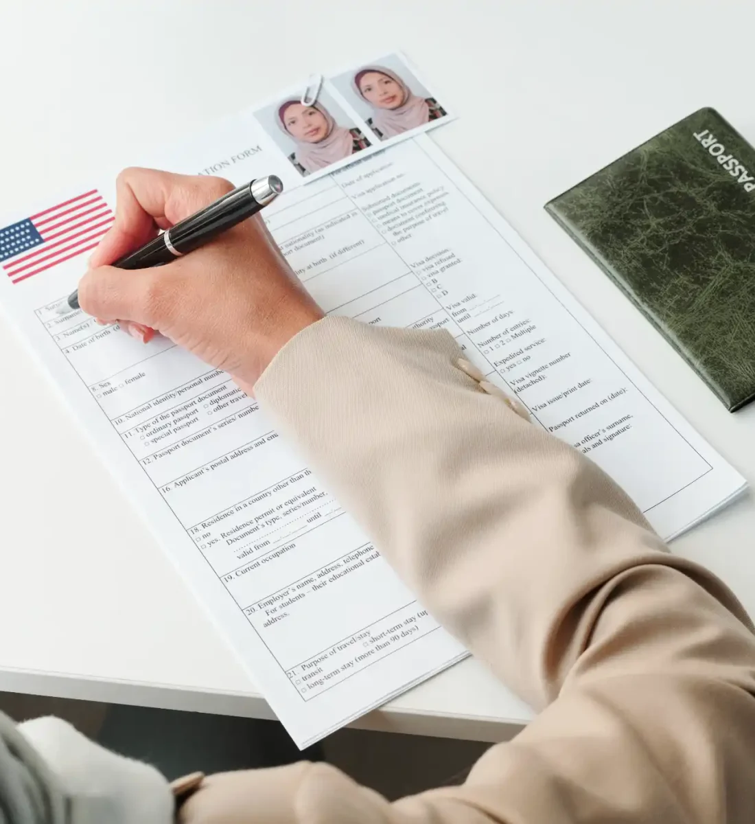 completing-a-visa-application-form-for-internation-UMX7UC9