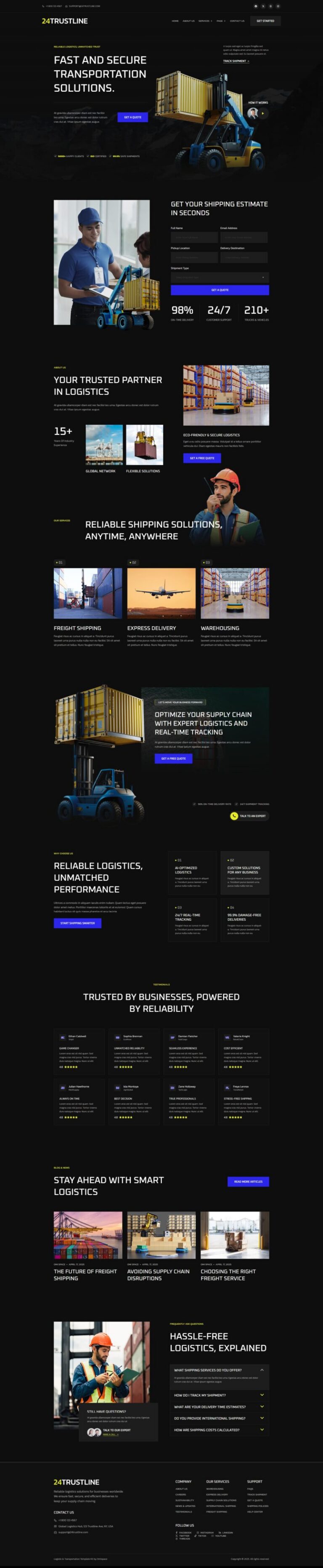 24TrustLine - Logistic & Transportation