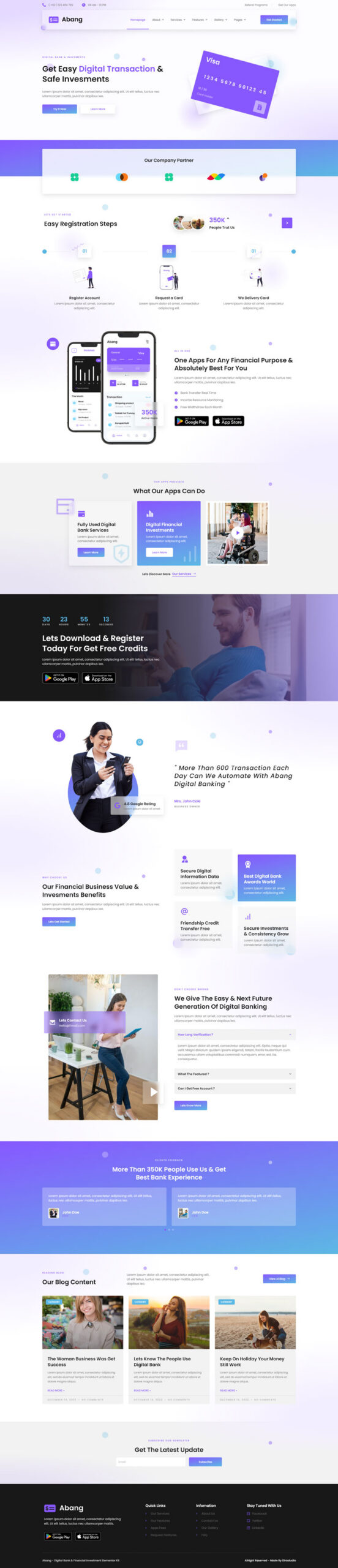 Abang - Digital Bank & Financial Investment