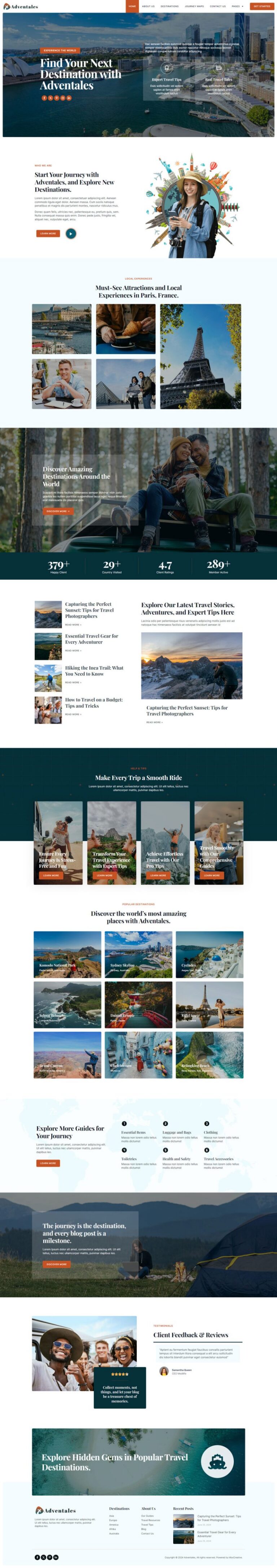 Adventales - Template Kit for Travel Blogging