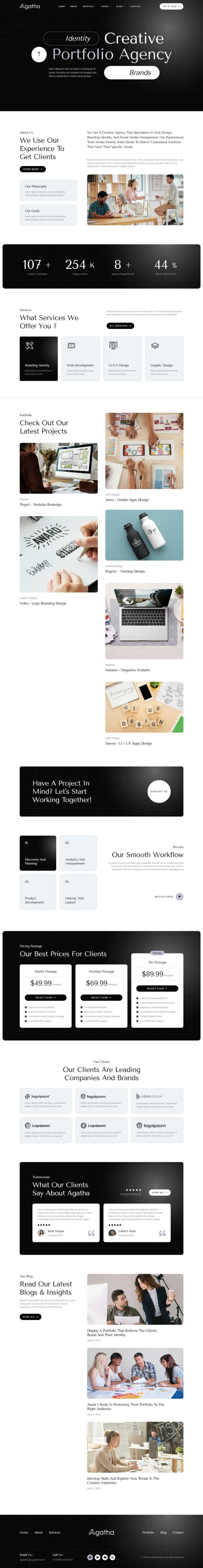 Agatha - Creative Portfolio & Agency