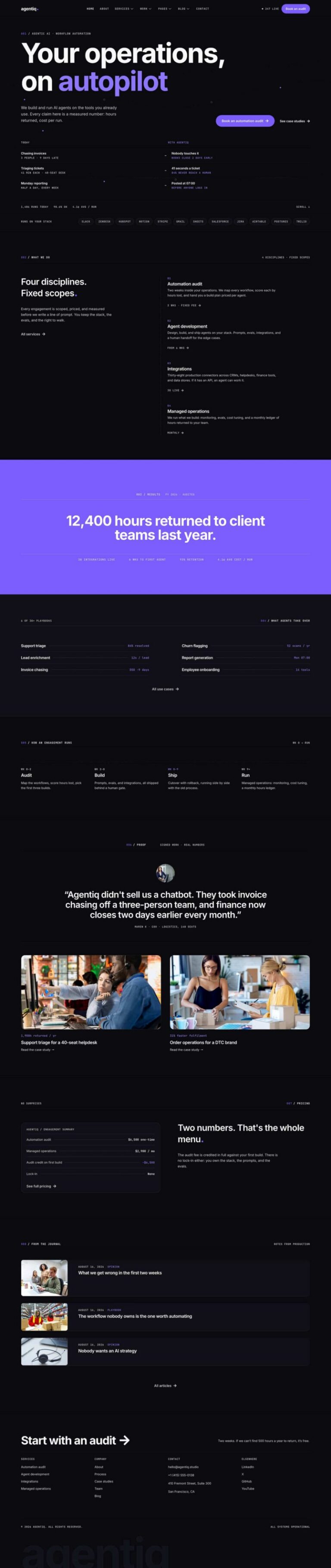 Agentiq - Agentic AI & Workflow Automation Agency