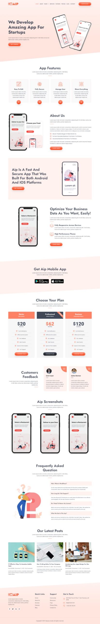 Aip - App Landing
