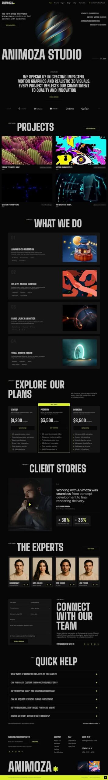 Animoza - Motion Graphics & 3D Animation Studio
