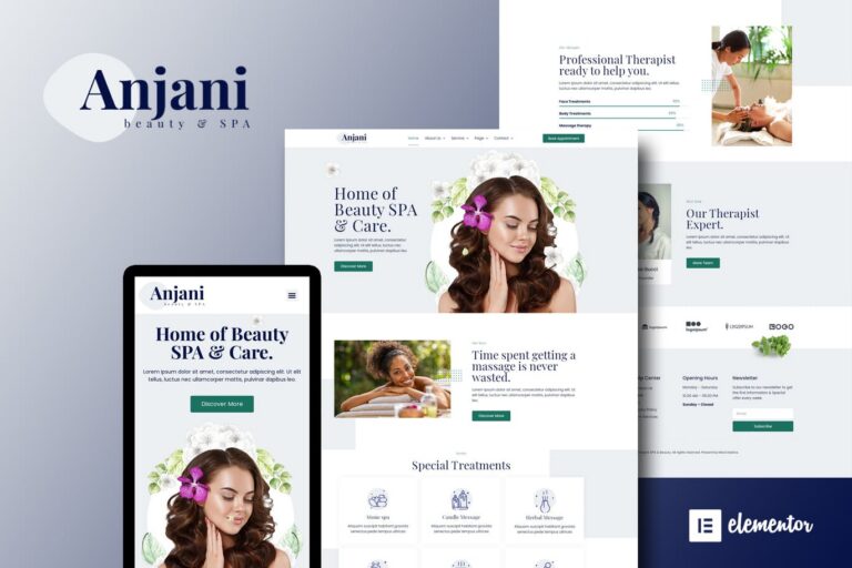 Anjani - Template Kit for spa and beauty