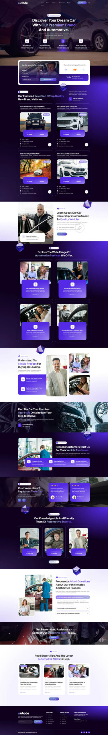 Autode - Automotive Company And Car Brand