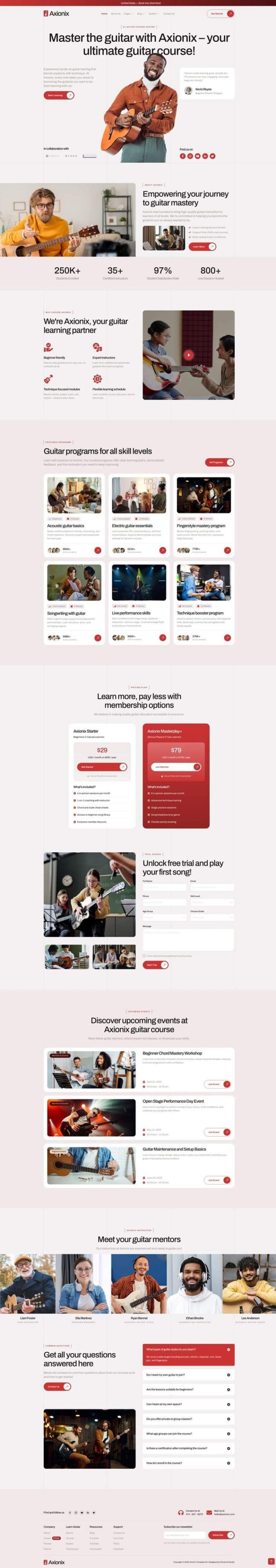 Axionix Guitar Course