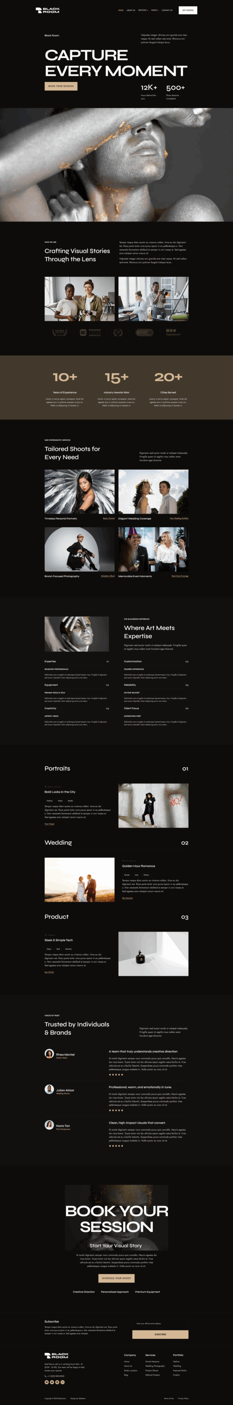 Blackroom - Dark Theme Photography Service