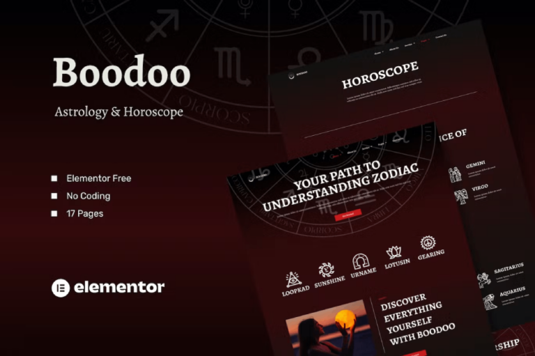 Boodoo - Astrology & Horoscope Template Kits