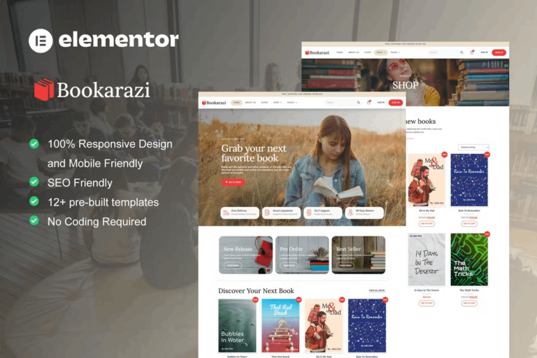 Bookarazi - Template Kit for Bookstore & Publisher