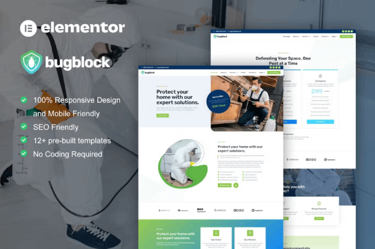 Bugblock - Template kit for Pest Control Services
