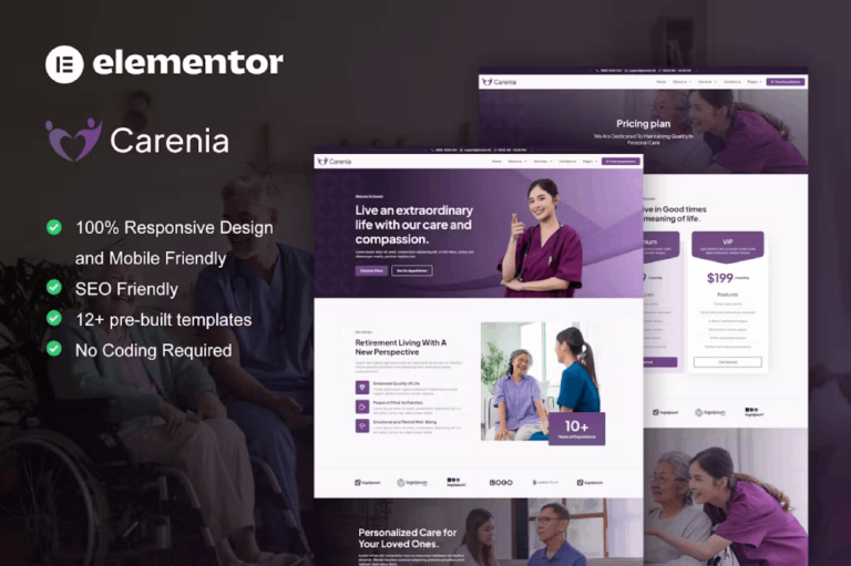 Carenia - Template kit for Home Care & Nursing