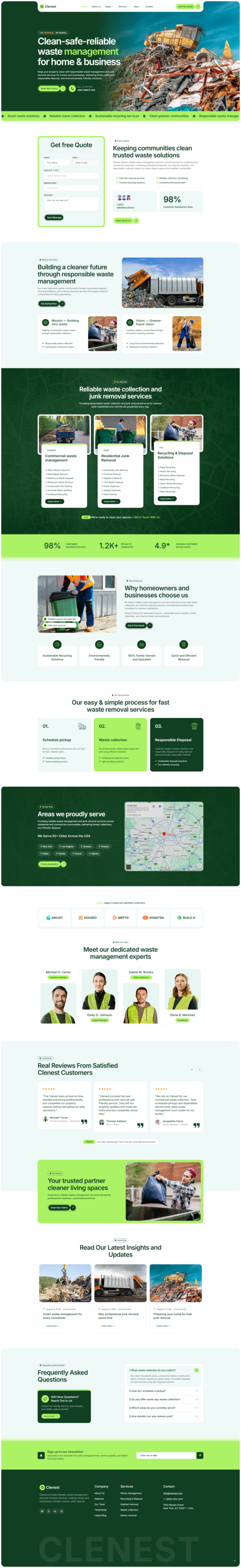 Clenest — Waste Management and Junk Removal