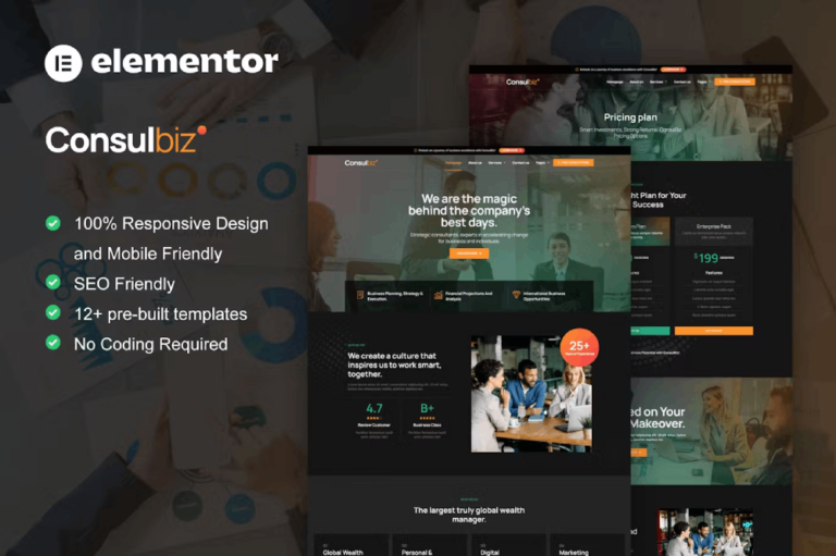 ConsulBiz - Template kit for Business Consulting