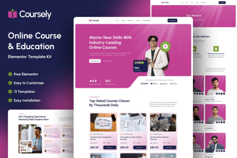 Coursely - Online Course & Education