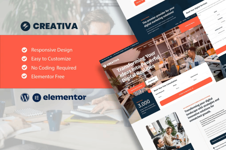 Creativa - Digital Agency Elementor Kit