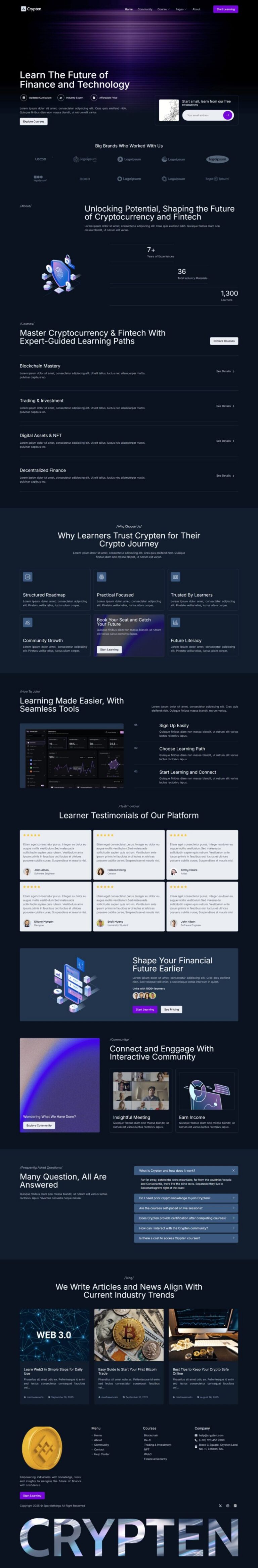 Crypten Crypto Learning and Community