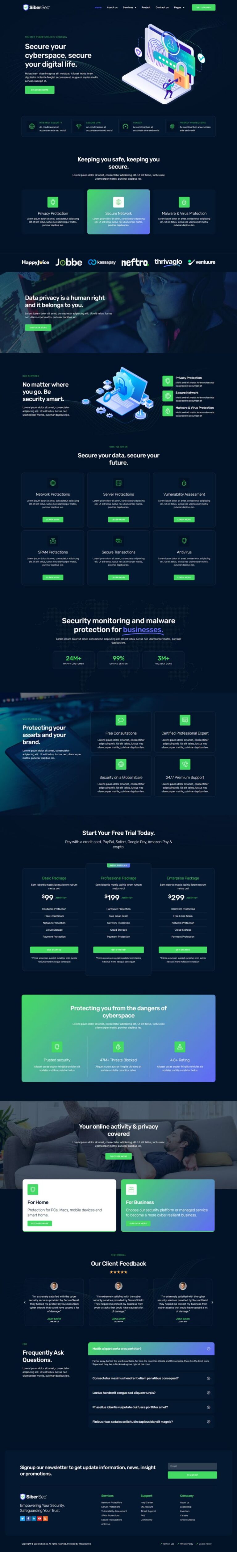 SiberSec - Template kit for Cyber Security Services
