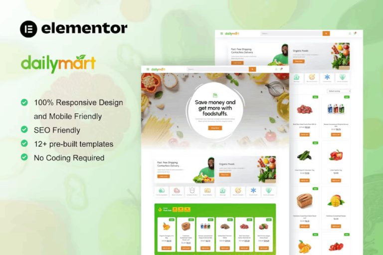 DailyMart - Template kit for Grocery Shop
