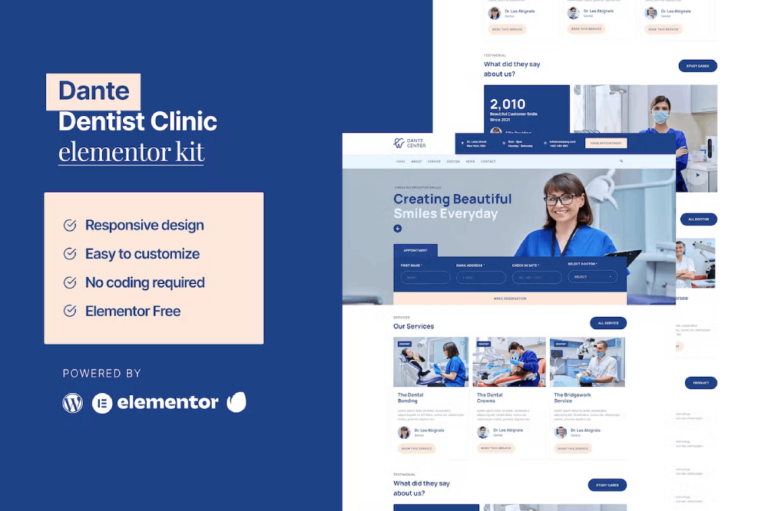 Dante - Dentist Elementor Kit