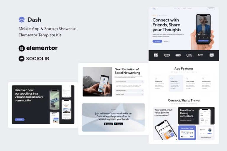 Dash Elementor Kit