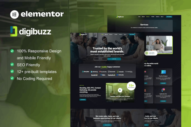 Digibuzz - Template kit for Digital Agency