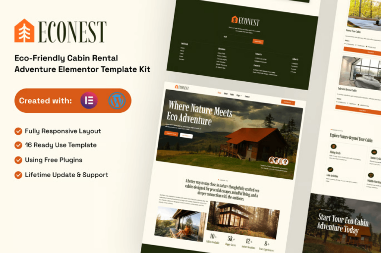 Econest - Eco-Friendly Cabin Rental Adventure