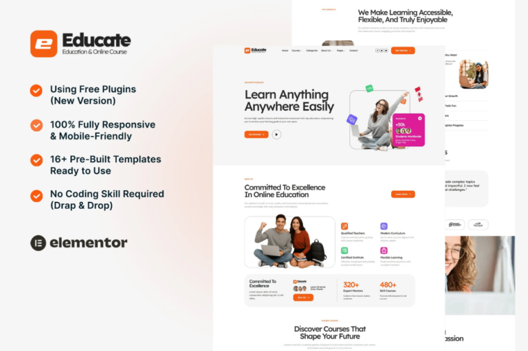 Educate - eLearning & Course