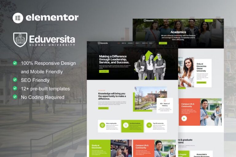 Eduversita - Template kit for University & Collage